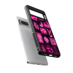 black pink aesthetic collage back phone cover | glass case for Google Pixel 7