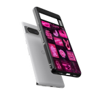 black pink aesthetic collage back phone cover | glass case for Google Pixel 8