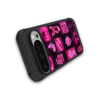 black pink aesthetic collage back phone cover | glass case for google pixel 9 pro