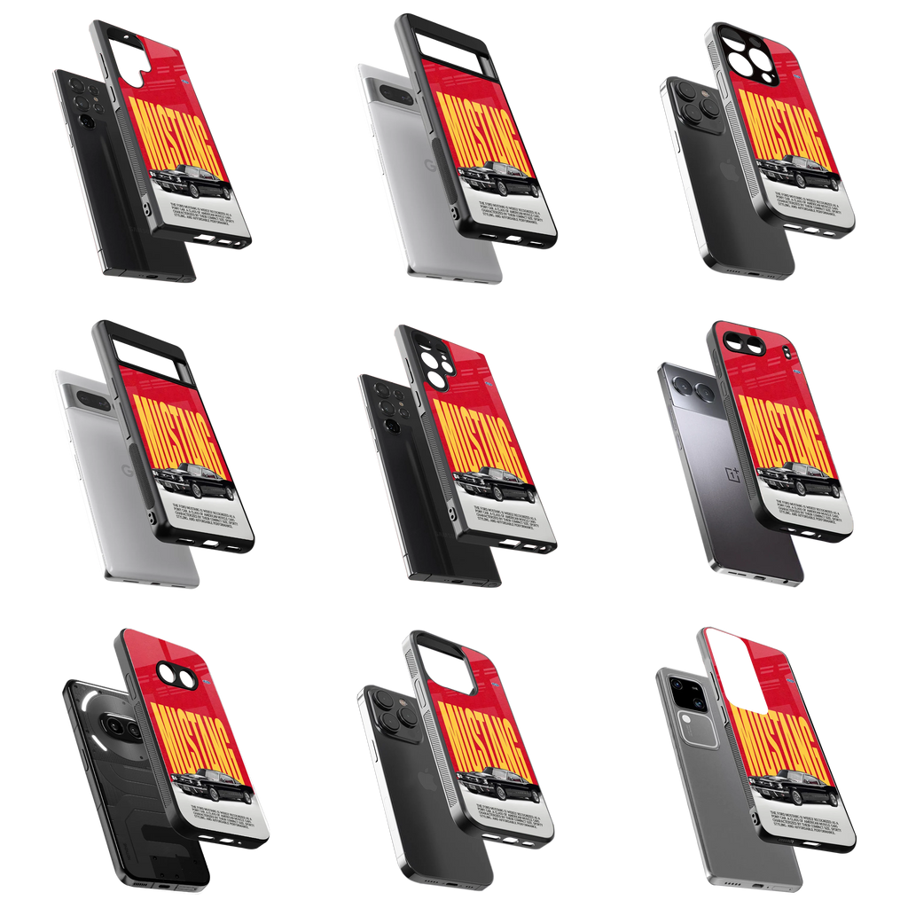 Durable Glass Back Mobile Case for iPhone, Samsung, OnePlus, Google Pixel, Redmi, Vivo, Oppo