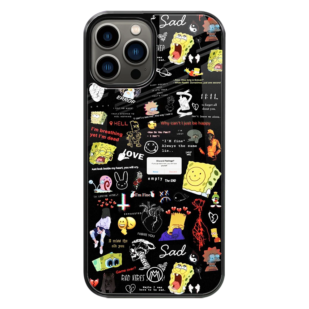 Premium Glass Back Mobile Phone Cover for iPhone, Samsung, OnePlus, Google Pixel, Redmi, Oppo, Vivo & Realme