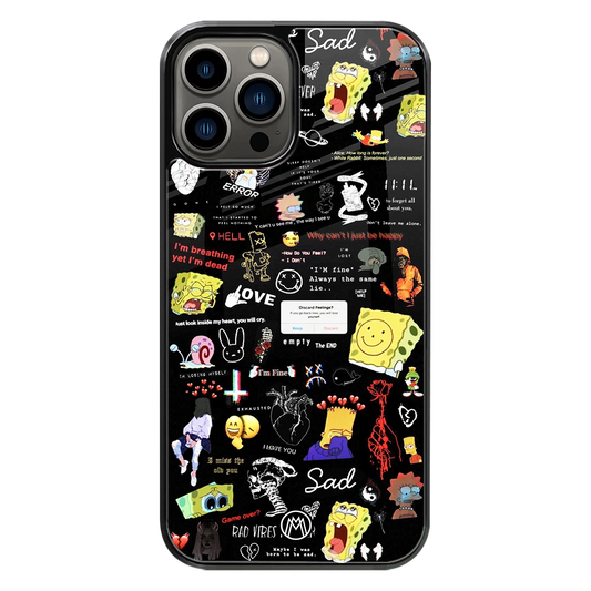 Premium Glass Back Mobile Phone Cover for iPhone, Samsung, OnePlus, Google Pixel, Redmi, Oppo, Vivo & Realme