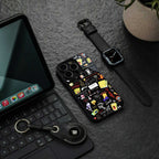black aesthetic collage back phone cover | glass case for oneplus nord ce 4