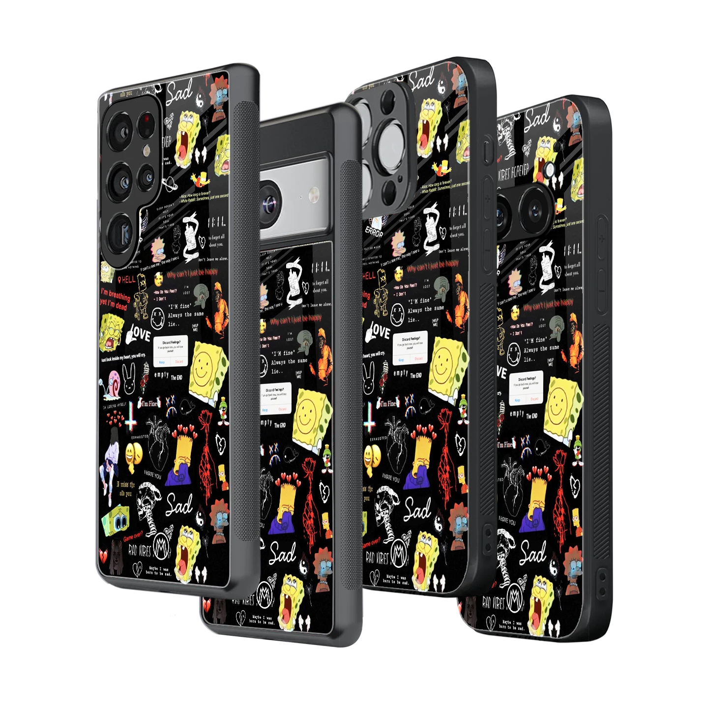 Stylish Glass Back Case for All Smartphones – iPhone, Samsung, OnePlus, Pixel, Redmi, Oppo, Vivo, Motorola