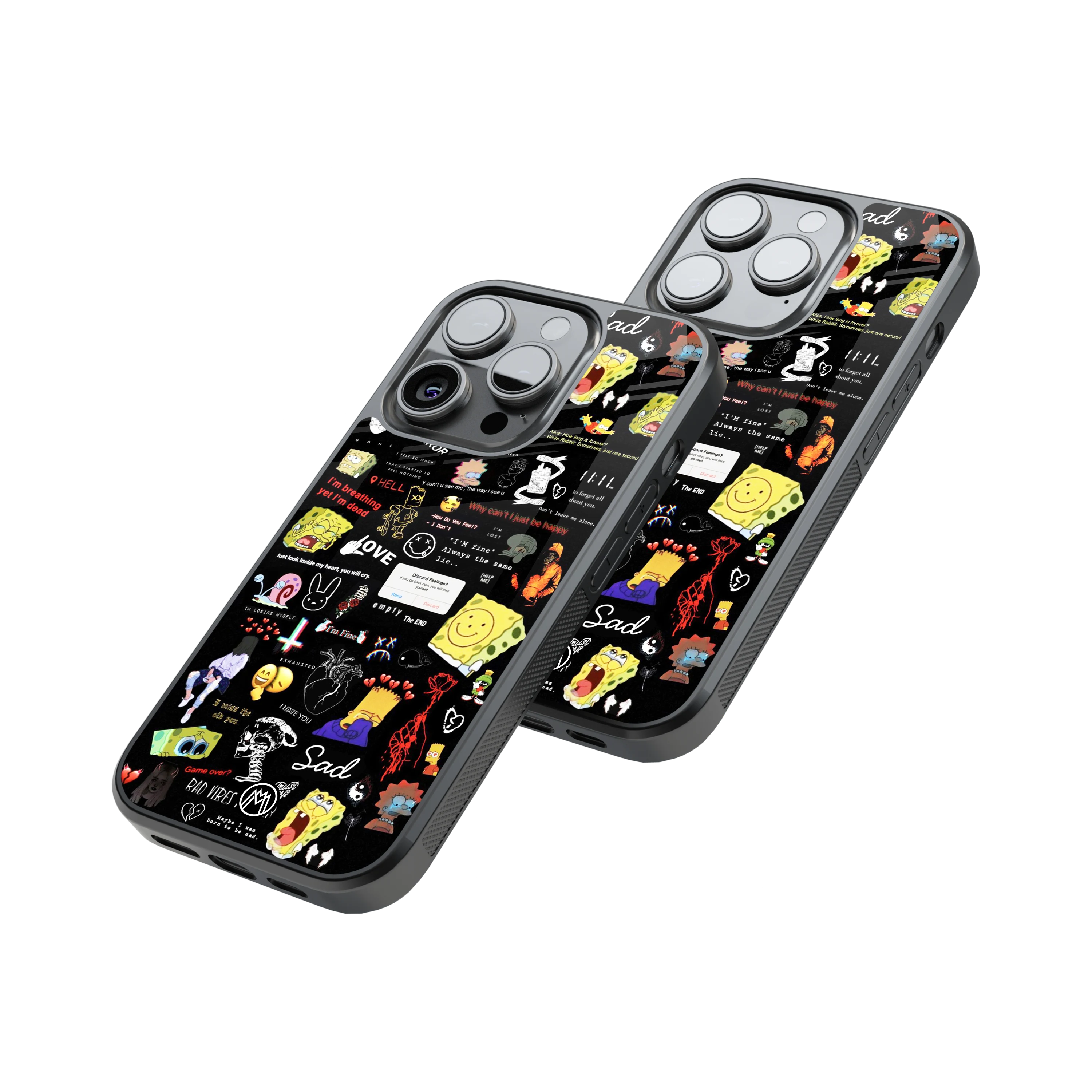 Protective Glass Back Phone Case Compatible with iPhone, Samsung, OnePlus, Pixel & More