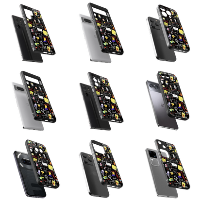 Durable Glass Back Mobile Case for iPhone, Samsung, OnePlus, Google Pixel, Redmi, Vivo, Oppo