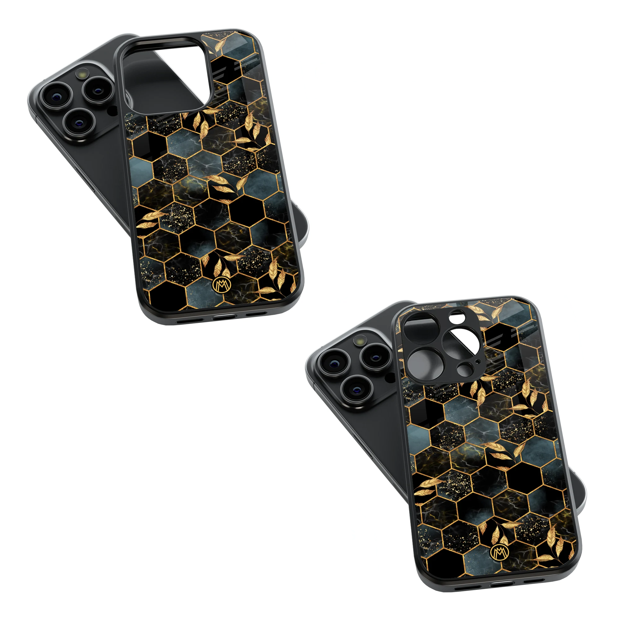 Trendy Glass Back Mobile Case for iPhone, Samsung, Redmi, OnePlus, Google Pixel, Motorola