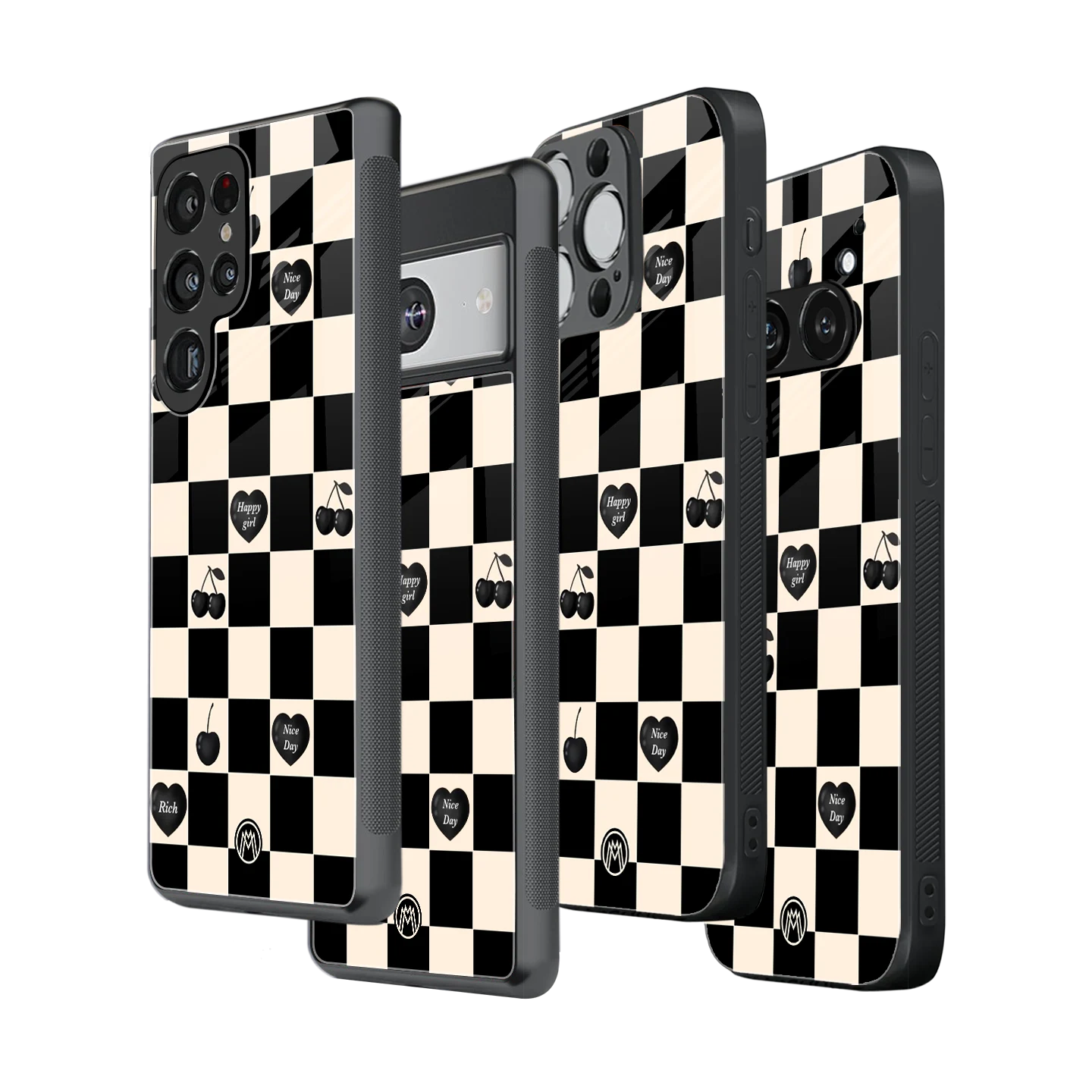 Stylish Glass Back Case for All Smartphones – iPhone, Samsung, OnePlus, Pixel, Redmi, Oppo, Vivo, Motorola