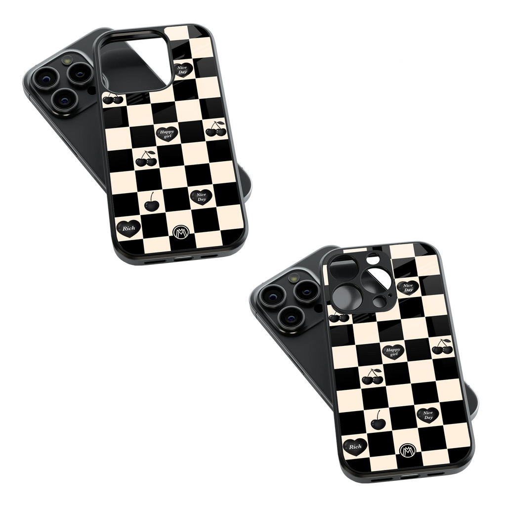 Trendy Glass Back Mobile Case for iPhone, Samsung, Redmi, OnePlus, Google Pixel, Motorola