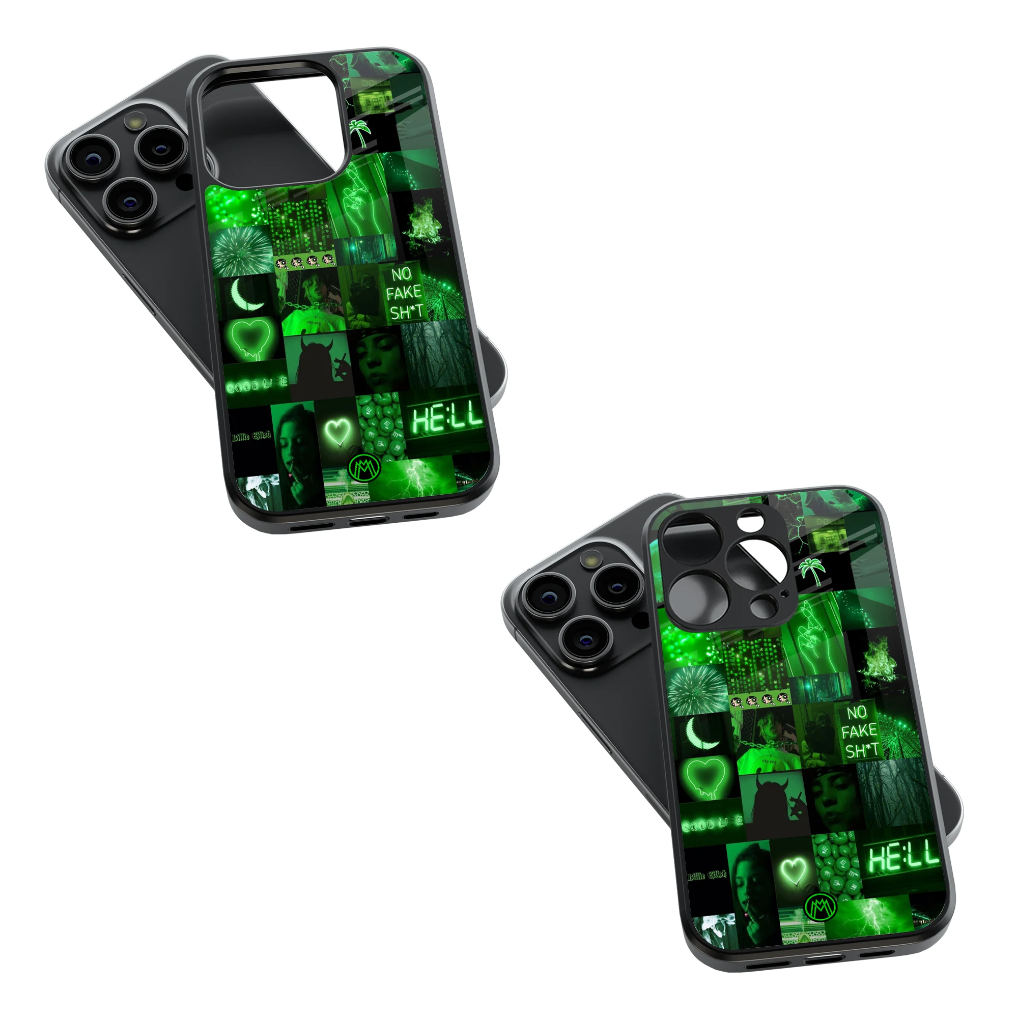 Trendy Glass Back Mobile Case for iPhone, Samsung, Redmi, OnePlus, Google Pixel, Motorola