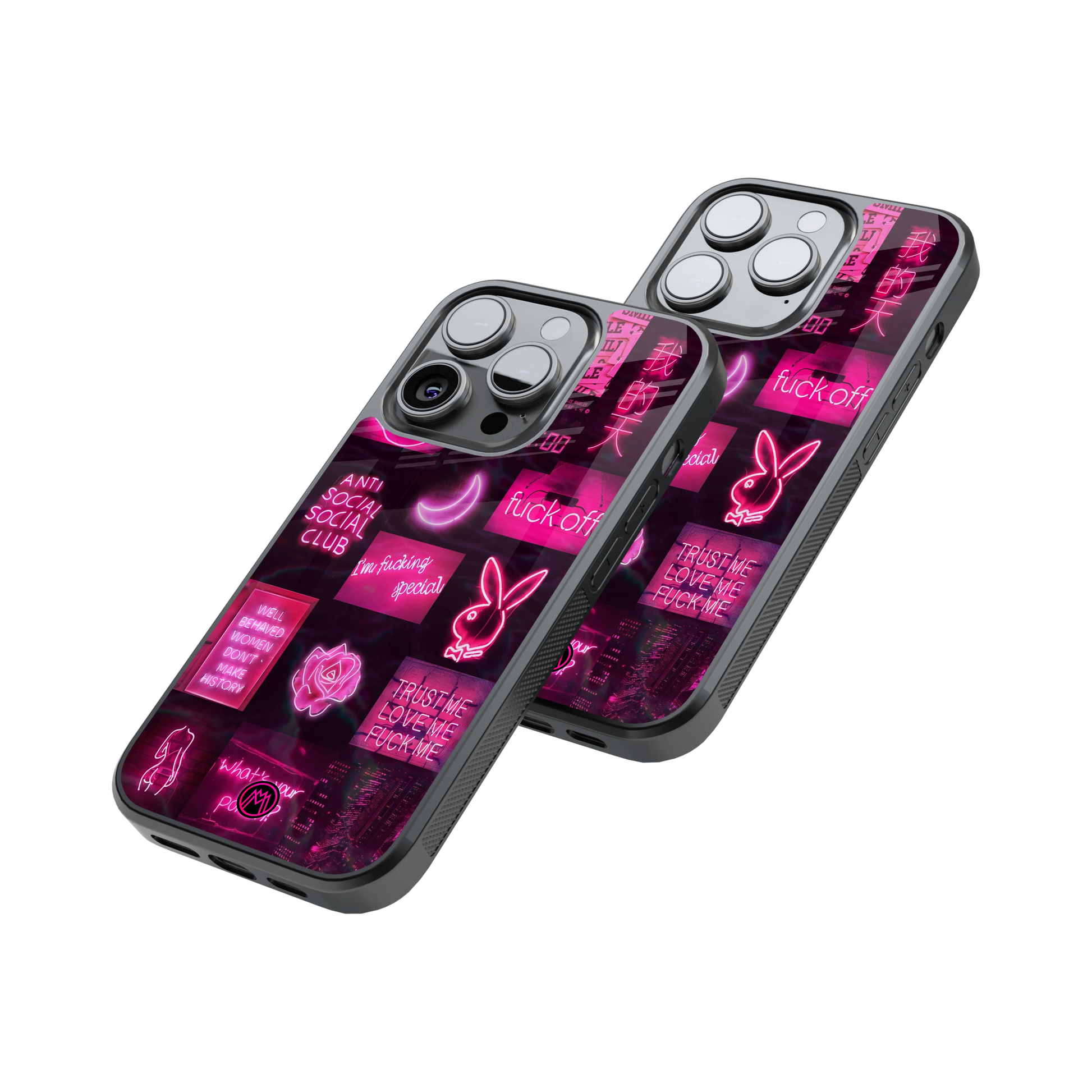 Protective Glass Back Phone Case Compatible with iPhone, Samsung, OnePlus, Pixel & More