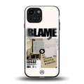 blame back phone cover | glass case for iphone 13 mini