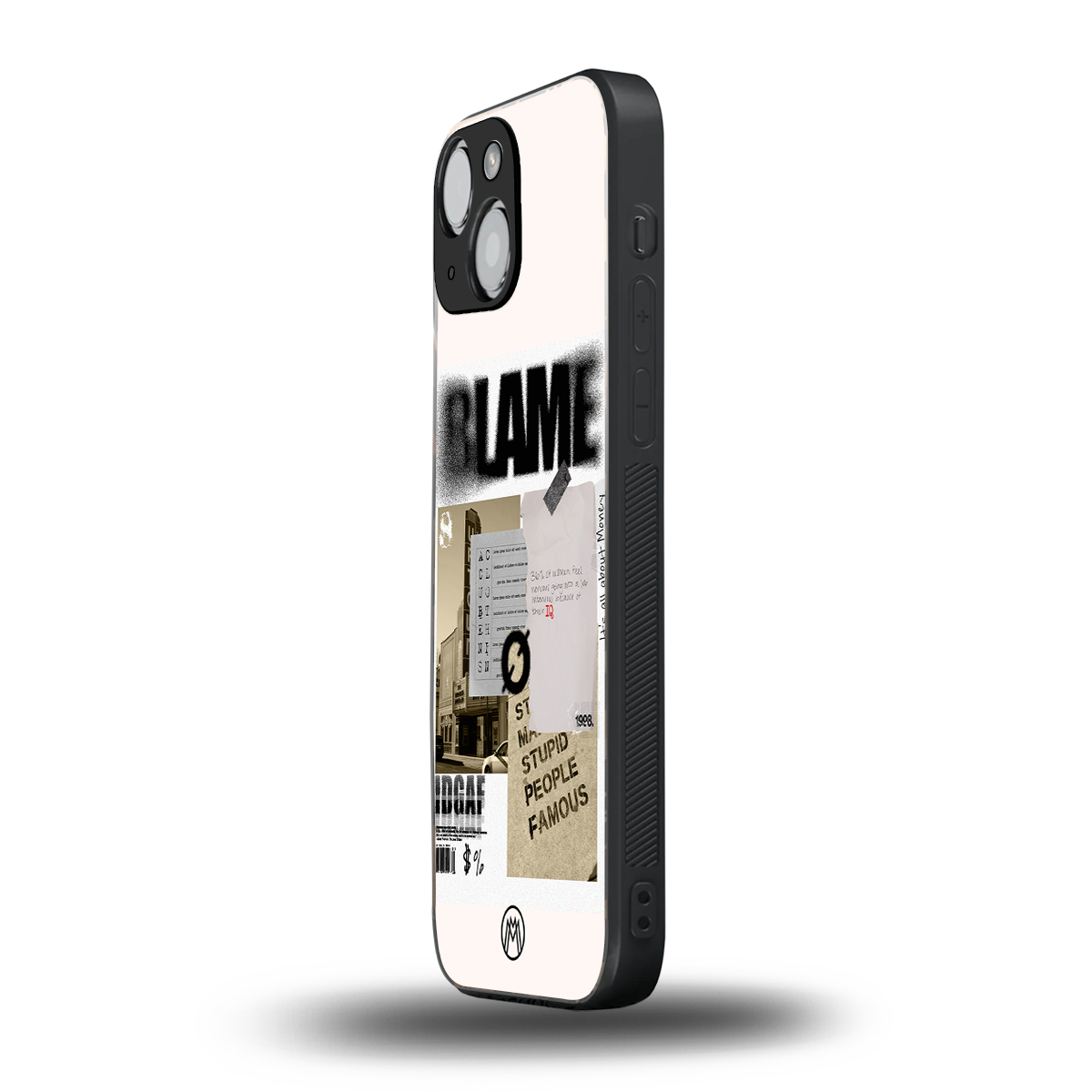 blame back phone cover | glass case for iphone 13 mini