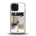 blame back phone cover | glass case for iphone 13 pro max