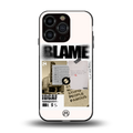 blame back phone cover | glass case for iphone 13 pro