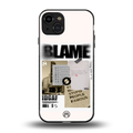 blame back phone cover | glass case for iphone 15