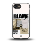 blame back phone cover | glass case for iphone 16e