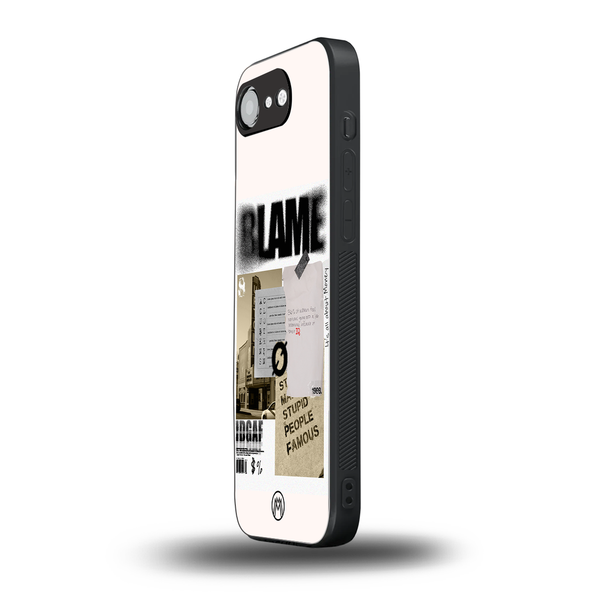 blame back phone cover | glass case for iphone 16e