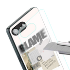 blame back phone cover | glass case for iphone 16e