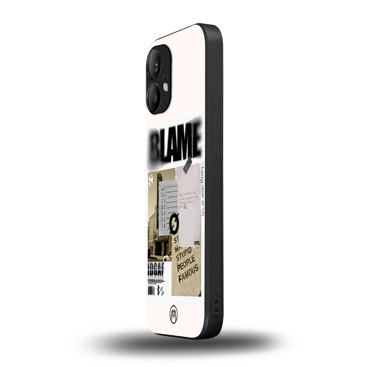 blame back phone cover | glass case for nothing phone 2