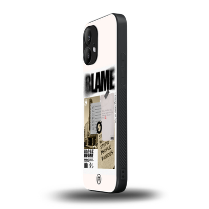 blame back phone cover | glass case for nothing phone 2