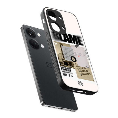 blame back phone cover | glass case for oneplus nord 3