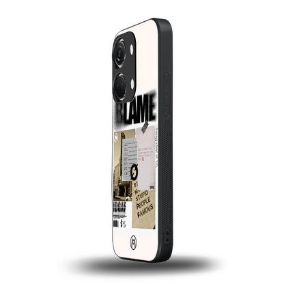 blame back phone cover | glass case for oneplus nord 3