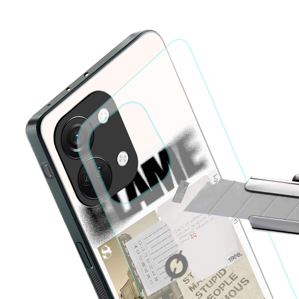 blame back phone cover | glass case for oneplus nord 3