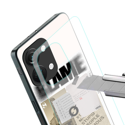 blame back phone cover | glass case for oneplus nord 3