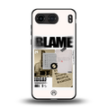 blame back phone cover | glass case for oneplus nord 4