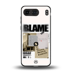 blame back phone cover | glass case for oneplus nord 4