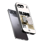 blame back phone cover | glass case for oneplus nord 4