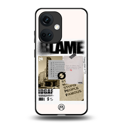 blame back phone cover | glass case for oneplus nord ce 3