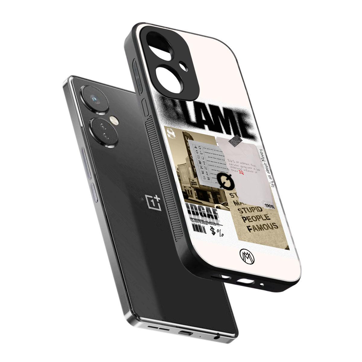 blame back phone cover | glass case for oneplus nord ce 3