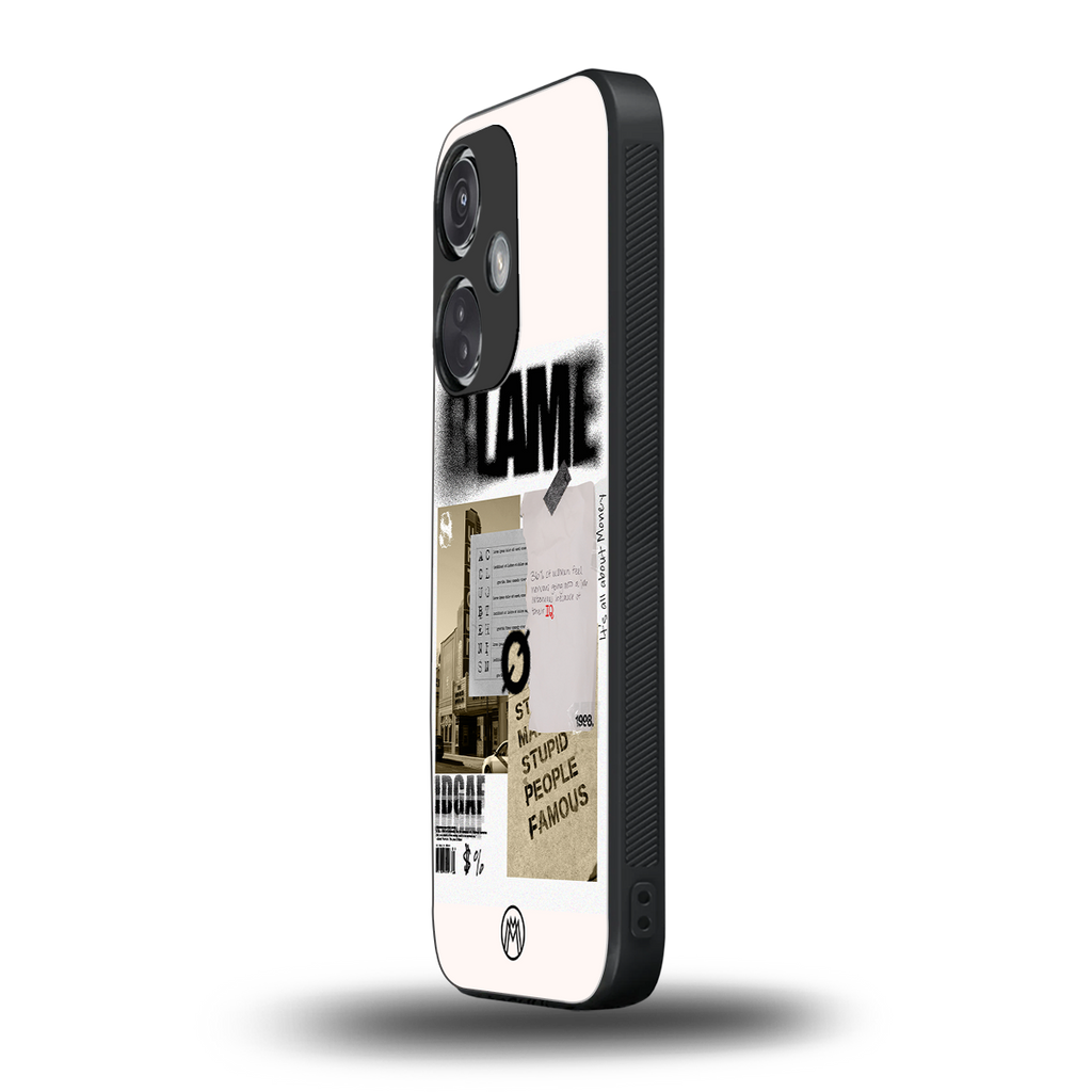 blame back phone cover | glass case for oneplus nord ce 3