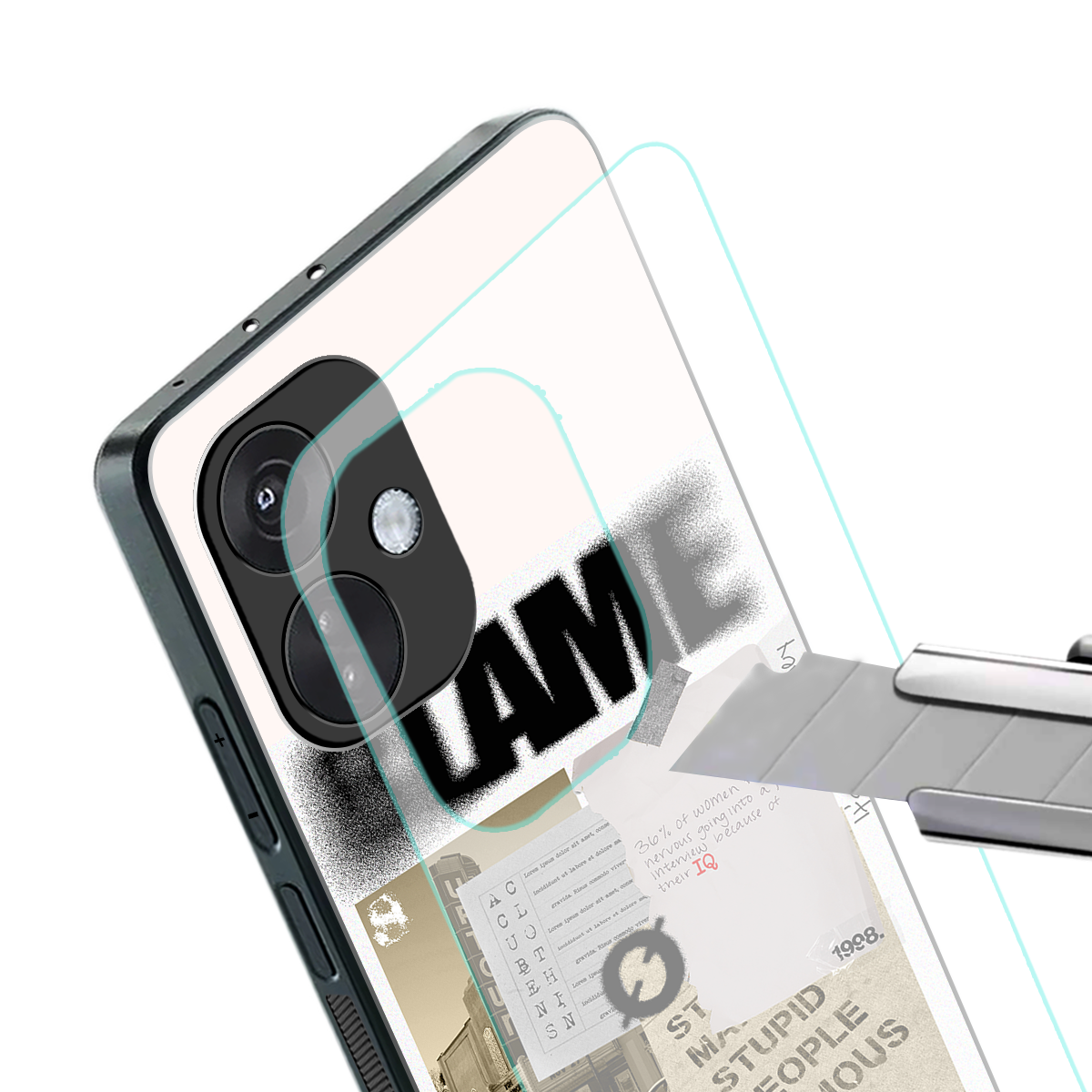 blame back phone cover | glass case for oneplus nord ce 3