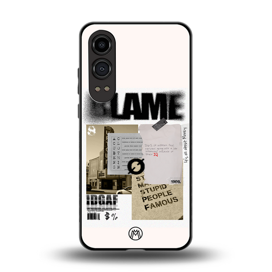 blame back phone cover | glass case for oneplus nord ce 4 lite