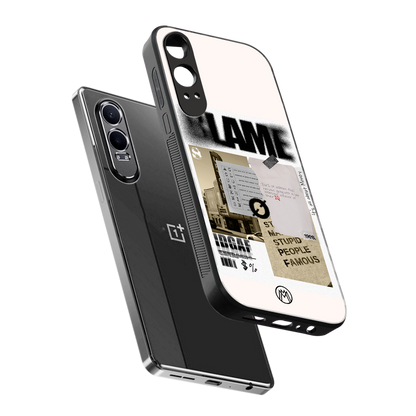 blame back phone cover | glass case for oneplus nord ce 4 lite