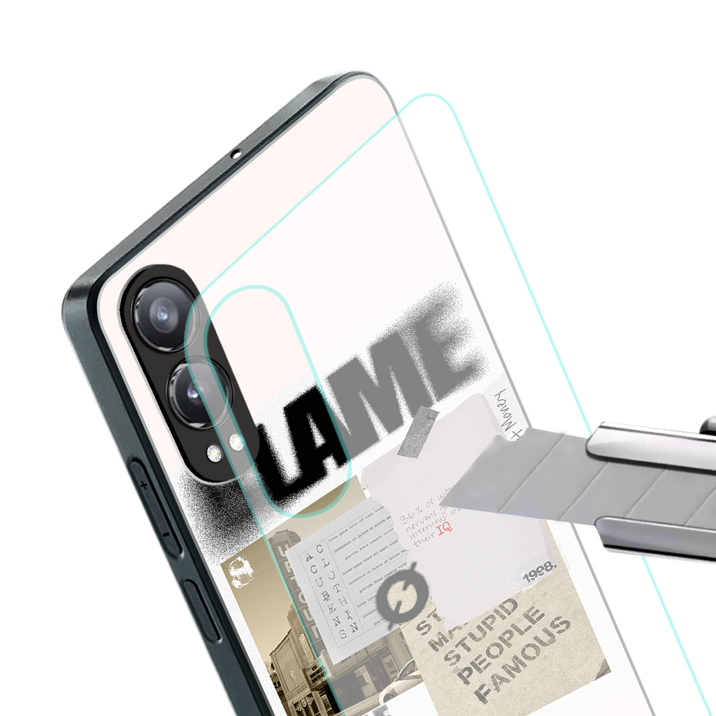 blame back phone cover | glass case for oneplus nord ce 4 lite