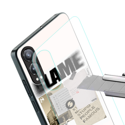 blame back phone cover | glass case for oneplus nord ce 4 lite