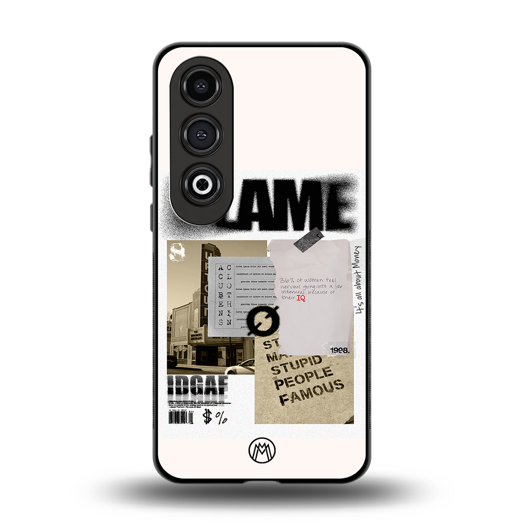 blame back phone cover | glass case for oneplus nord ce 4