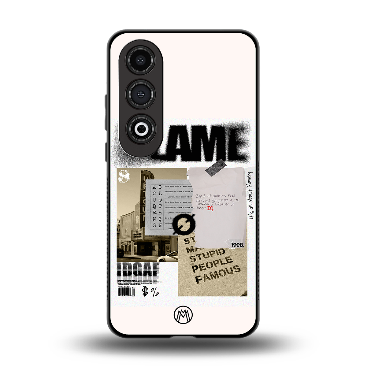 blame back phone cover | glass case for oneplus nord ce 4