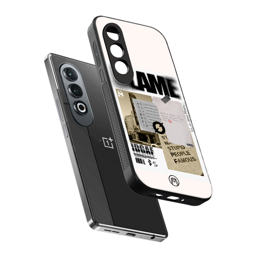 blame back phone cover | glass case for oneplus nord ce 4