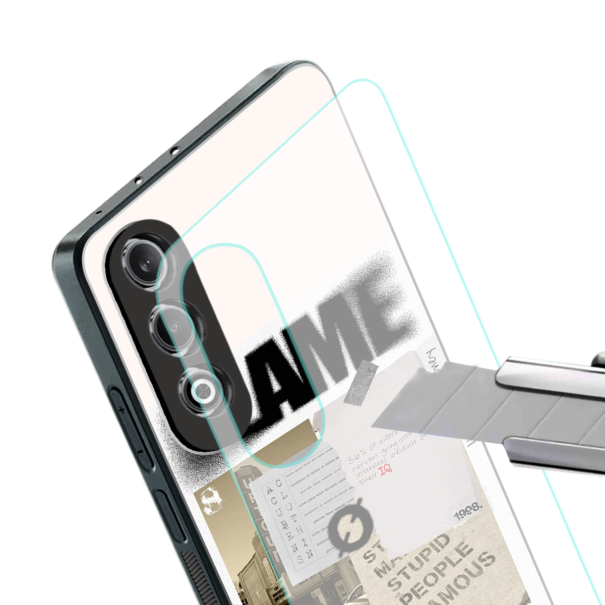 blame back phone cover | glass case for oneplus nord ce 4