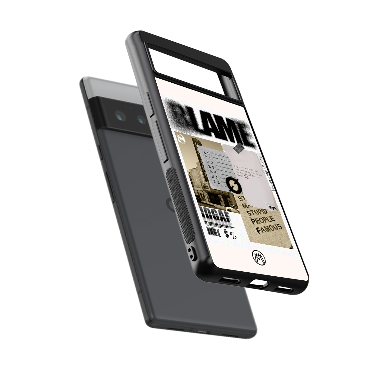 blame back phone cover | glass case for google pixel 6 pro