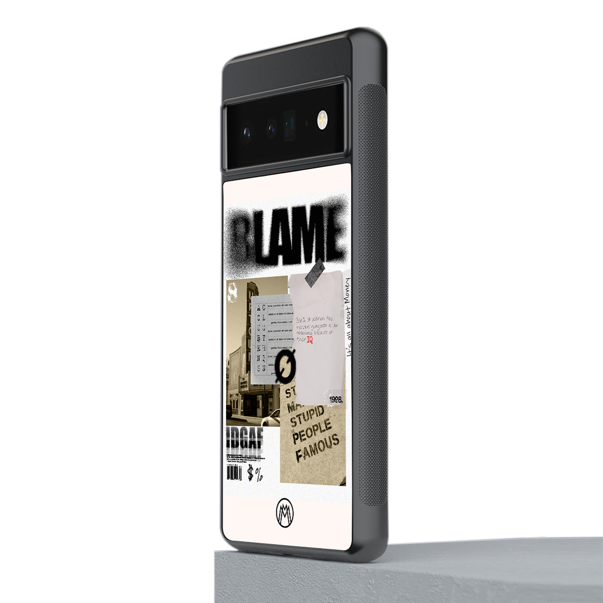 blame back phone cover | glass case for google pixel 6 pro