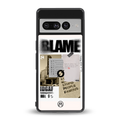 blame back phone cover | glass case for google pixel 7 pro