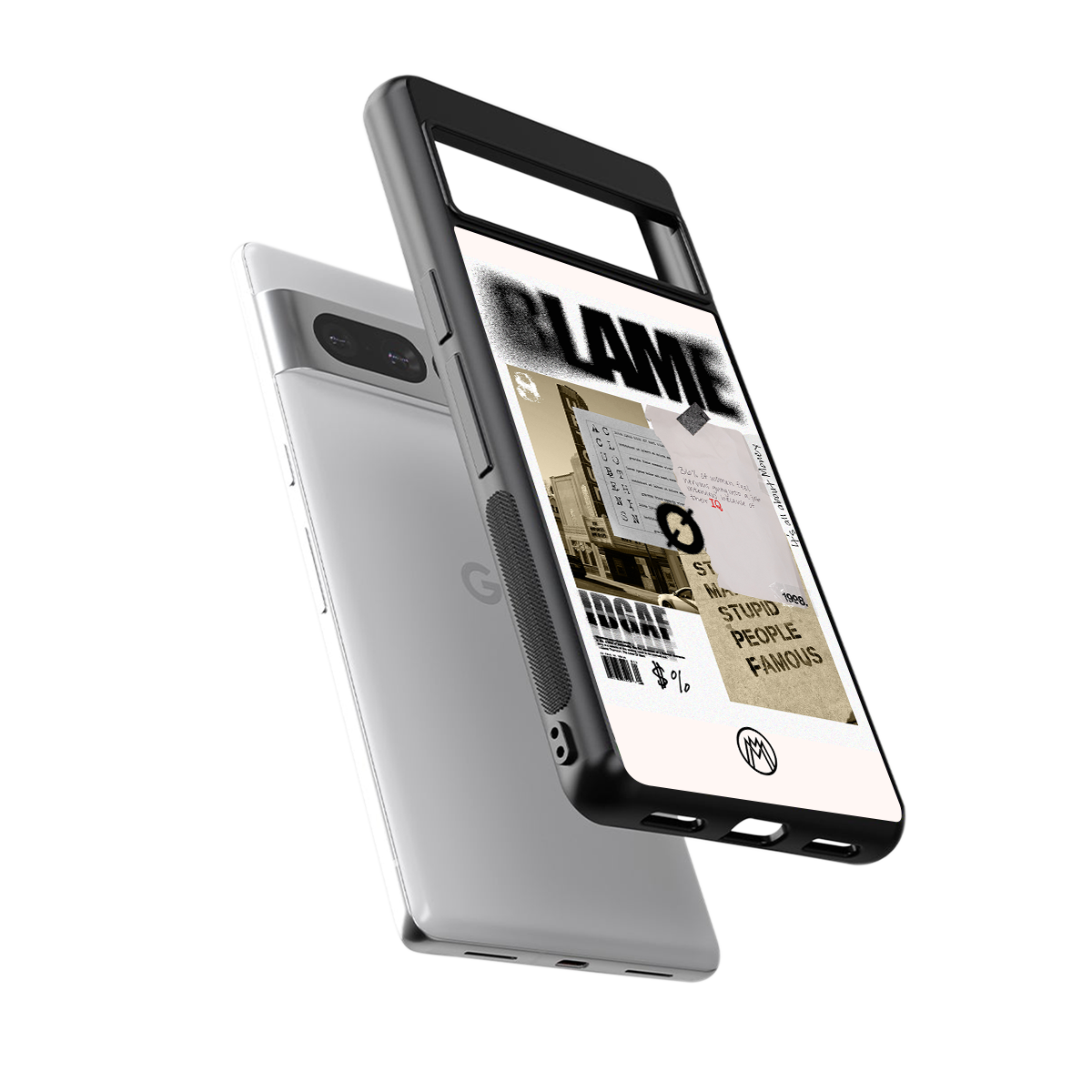blame back phone cover | glass case for google pixel 7 pro