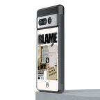 blame back phone cover | glass case for google pixel 7 pro