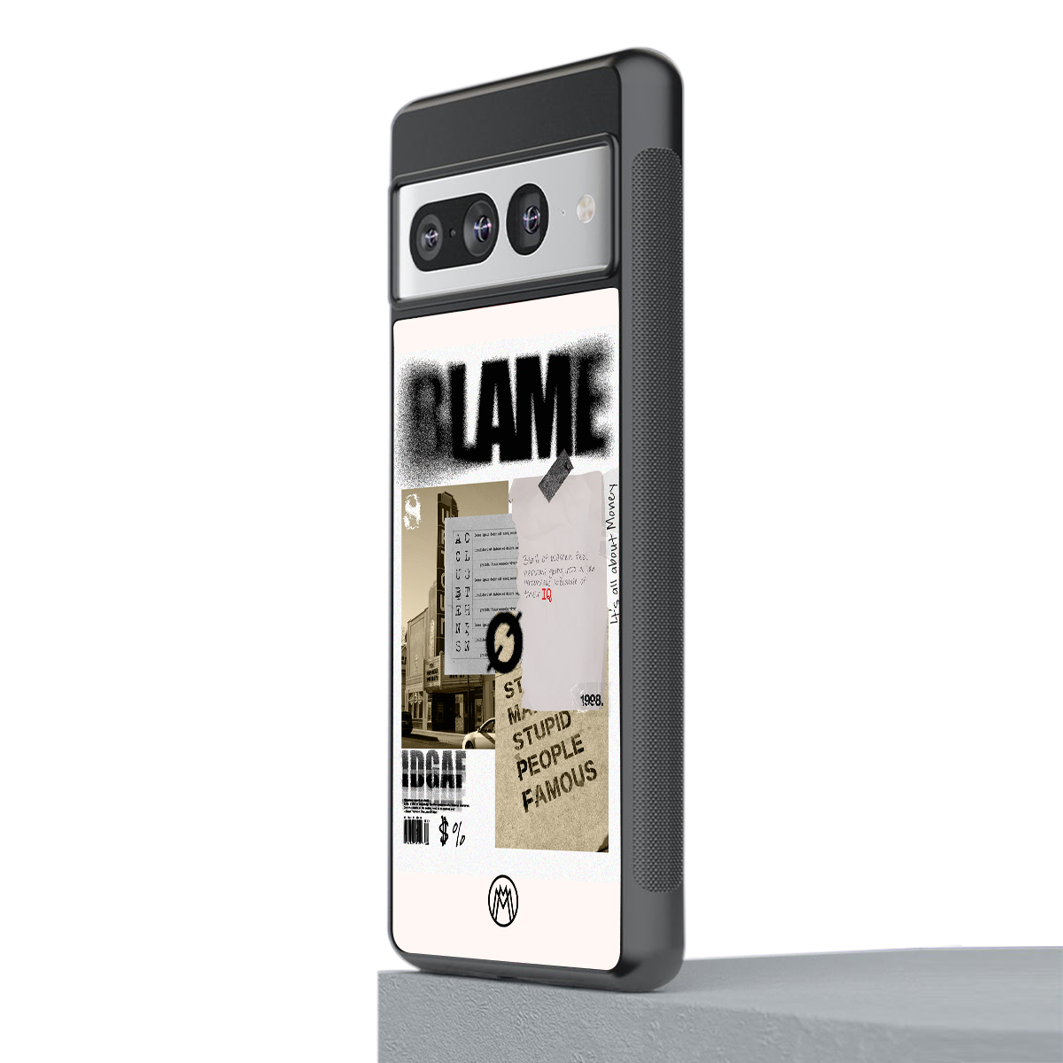 blame back phone cover | glass case for google pixel 7 pro